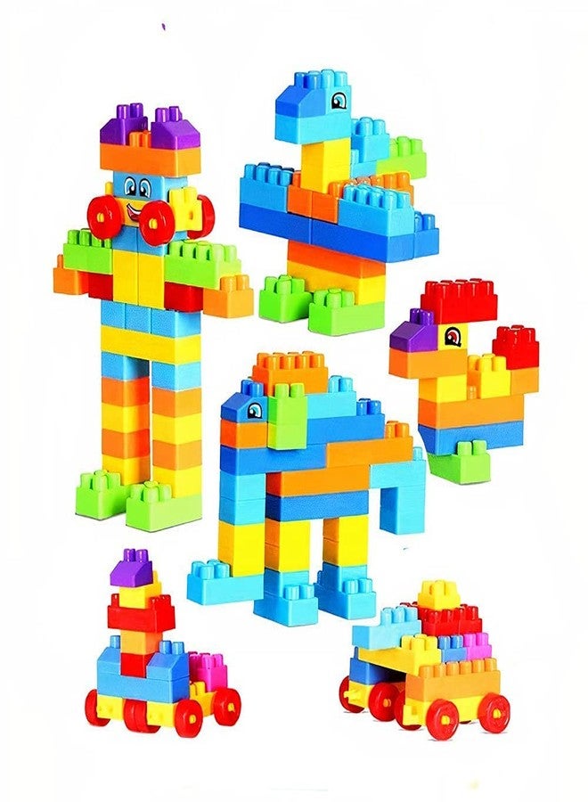 PULSBERY Building Blocks for Kids - 200Pcs Blocks Creative Construction Set Toy with Wheels for Kids Educational Preschool Learning Toys for 3-8 Years Old Kids Boys & Girls (Building Blocks) - Image 5